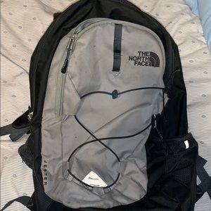 Grey north face backpack